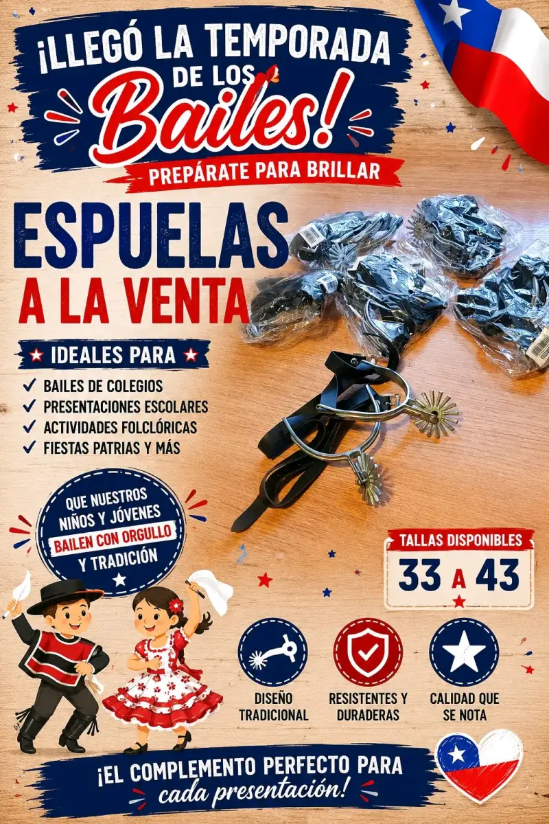 Espuelas tradicionales para baile folclórico - 1