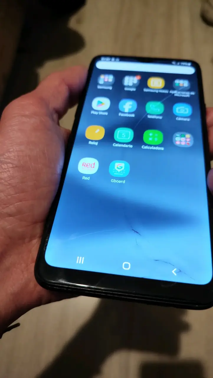 Samsung con pantalla dañada - 2