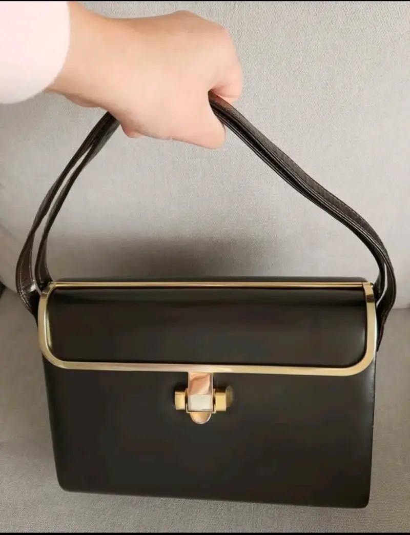 Cartera vintage cuero argentino - 1