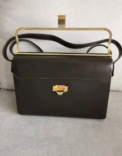 Cartera vintage cuero argentino - miniatura 2