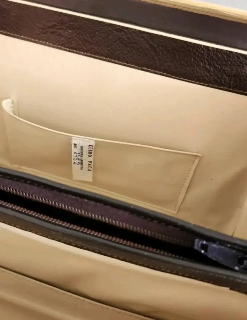 Cartera vintage cuero argentino - 4
