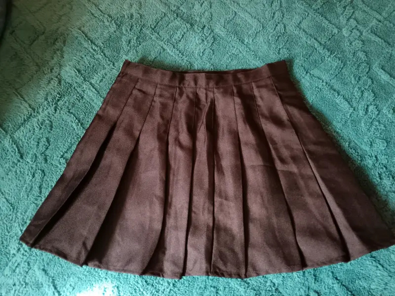 Falda pantalon plisada negra para mujer talla L