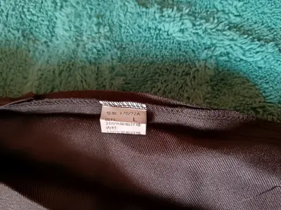 Falda pantalon plisada negra para mujer talla L - miniatura 3