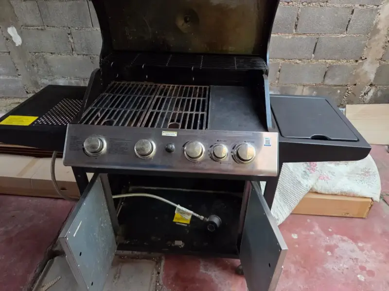 Parrilla a Gas Mr. Beef + Quemador Lateral + Planc - 2