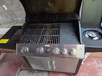 Parrilla a Gas Mr. Beef + Quemador Lateral + Planc - miniatura 3