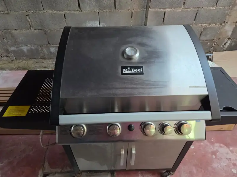 Parrilla a Gas Mr. Beef + Quemador Lateral + Planc - 6