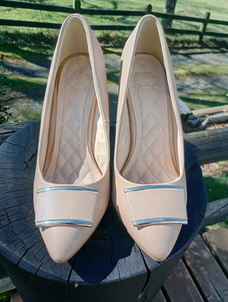 Zapatos de cuña beige Marie Claire talla 37 - 4