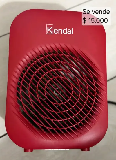 Calefactor eléctrico rojo Kendal compacto - miniatura 1