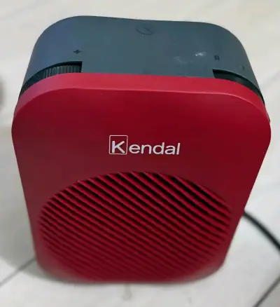 Calefactor eléctrico rojo Kendal compacto - miniatura 2