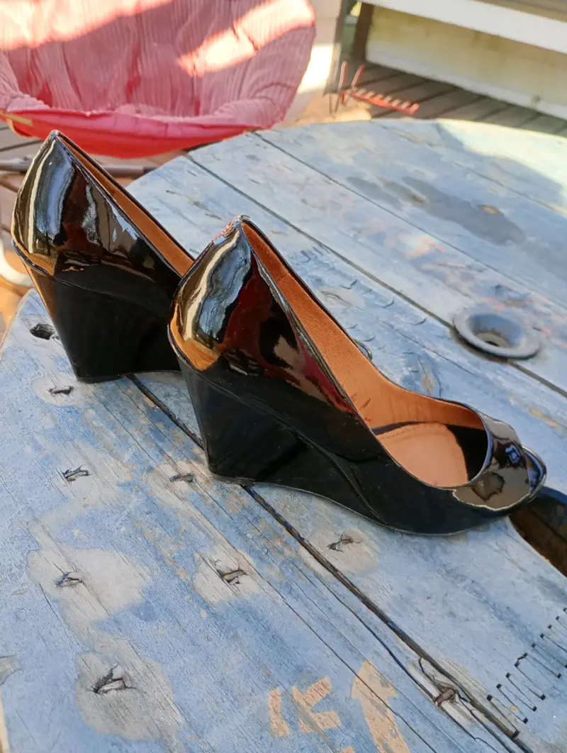 Zapatos de tacón negro charol ALDO - 2