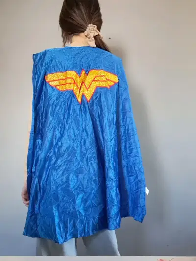 Capa de disfraz Mujer Maravilla azul - miniatura 1