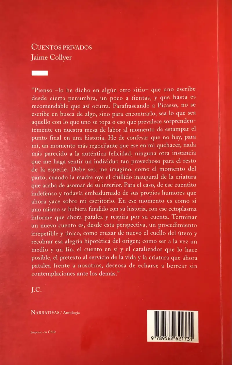 Libro Cuentos Privados de Jaime Collyer - 6