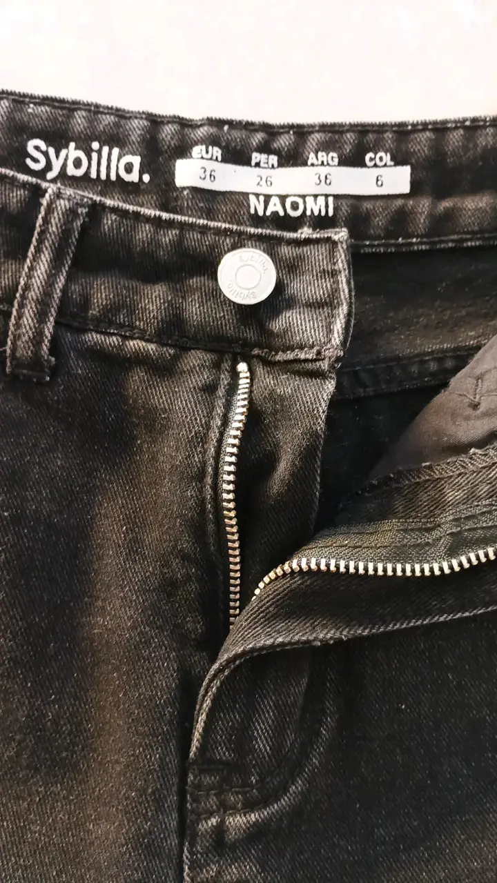 Jeans negros rasgados Sybilla Naomi - 1