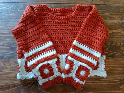 Chaleco artesanal a crochet - miniatura 1