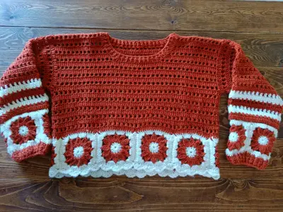 Chaleco artesanal a crochet - miniatura 2