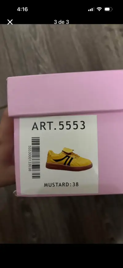 Zapatillas amarillas de cuero para mujer - miniatura 3