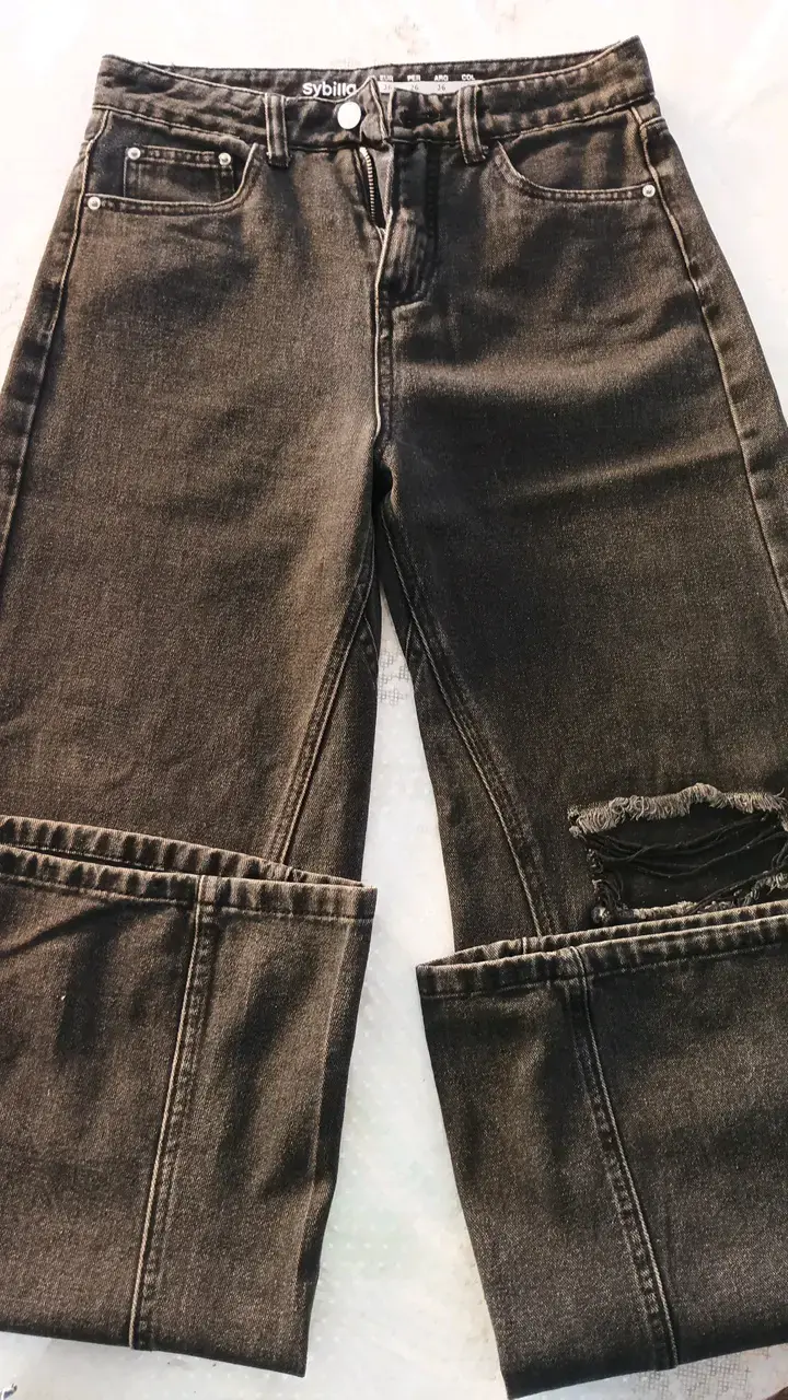 Jeans negros desgastados Sybilla Naomi - 1