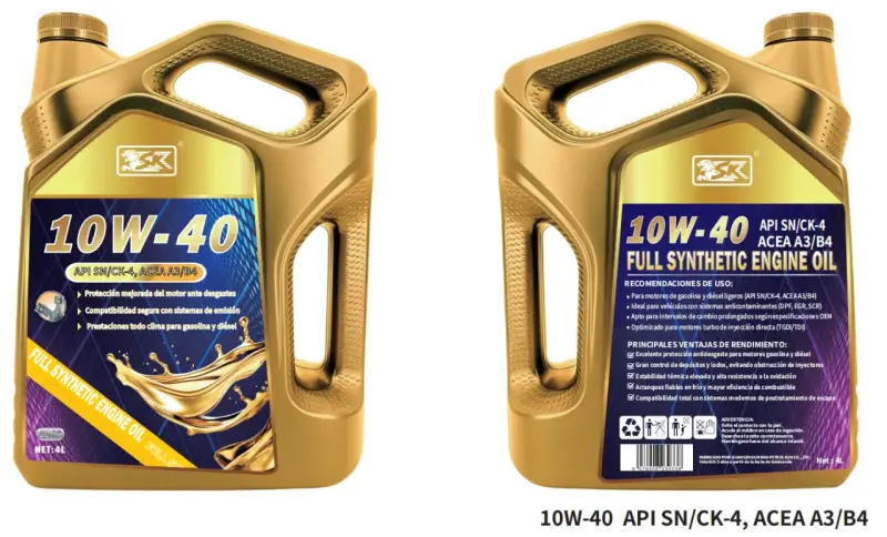 Aceite de Motor Sintético 10W-40 4L