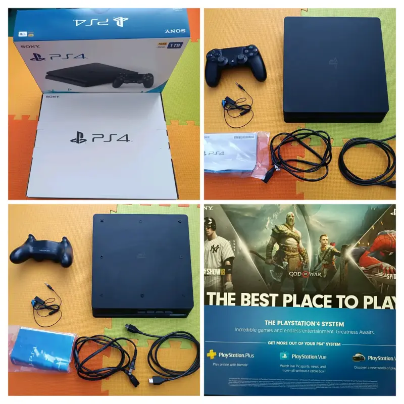 Consola PS4 Slim 1TB con accesorios seminueva - 1
