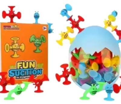 Juguetes de succión para niños, colores vibrantes - miniatura 1