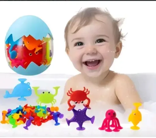 Juguetes de succión para niños, colores vibrantes - 2