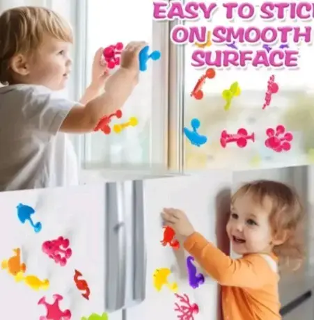 Juguetes de succión para niños, colores vibrantes - 3