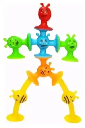 Juguetes de succión para niños, colores vibrantes - 4