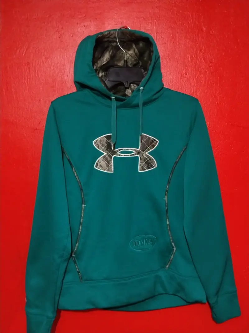 Polerón verde con capucha Under Armour - 3