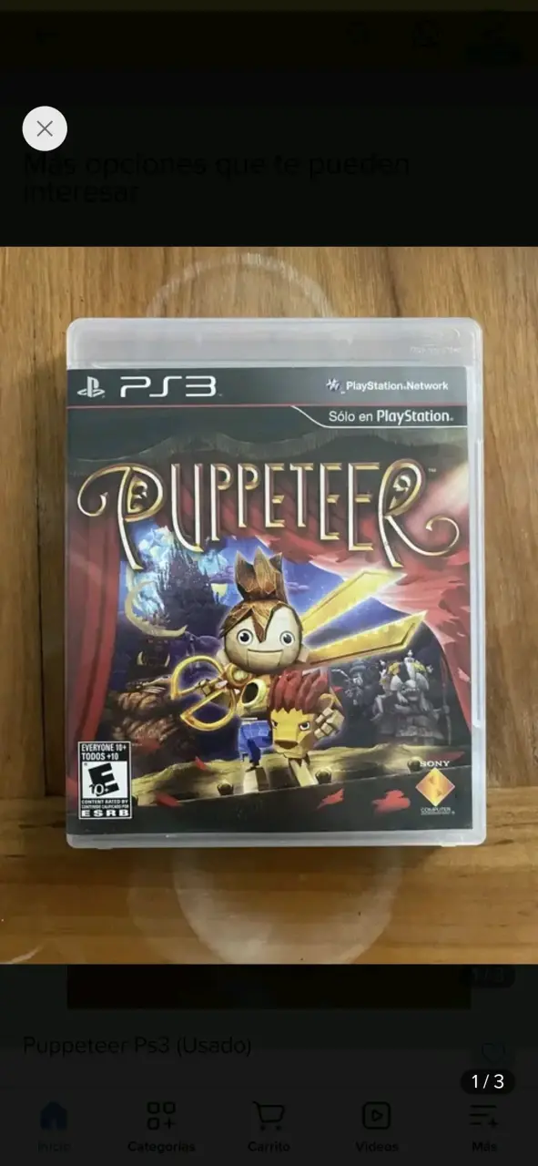 Juego Puppeteer para PS3 en buen estado - 1