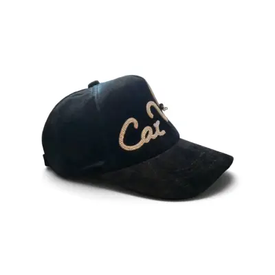 Gorra negra con diseño de gato brillante - miniatura 2