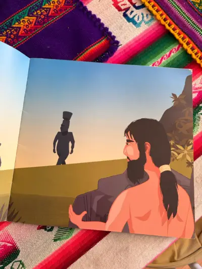 Libro ilustrado 'Cuando los moáis caminaban' - miniatura 2