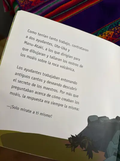 Libro ilustrado 'Cuando los moáis caminaban' - miniatura 3
