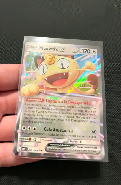 Carta Pokémon Meowth EX Holográfica - miniatura 1