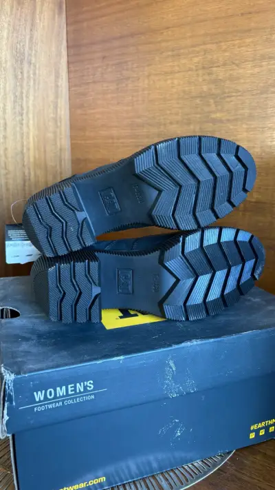 Botines de cuero negro CAT - miniatura 3