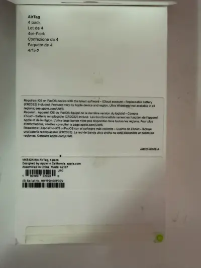 Paquete de 4 Apple AirTag para rastreo - miniatura 3