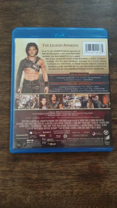 Película Pompeii en Blu-ray con Kit Harington - miniatura 2