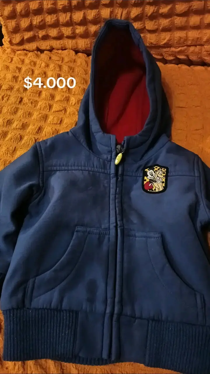 Chaqueta acolchada azul para niño con capucha - 4