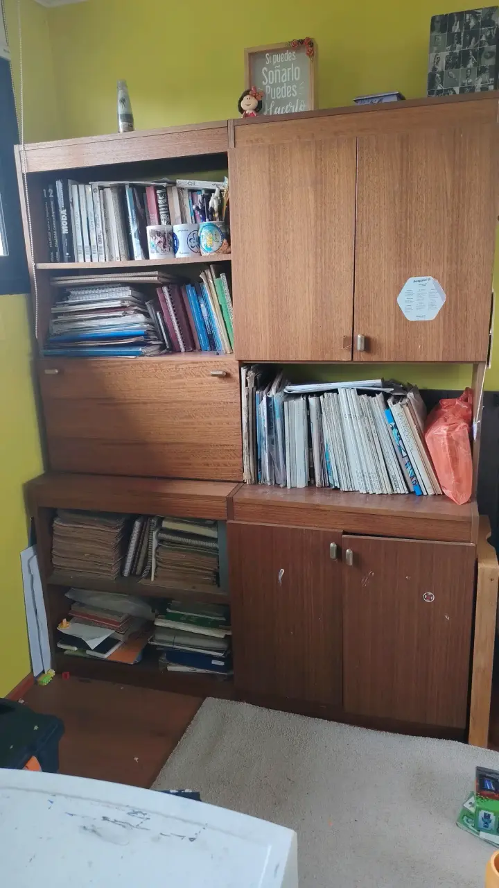 Mueble de madera para libros y almacenamiento - 1