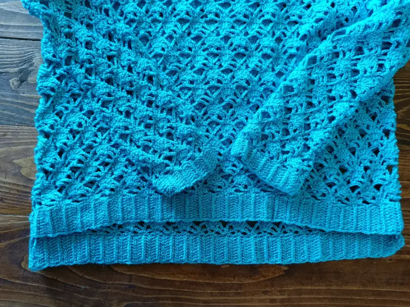 Chaleco artesanal de hilo tejido a crochet - 4