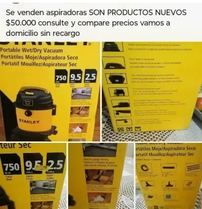 Aspiradora Stanley húmedo/seco 9.5 litros - miniatura 1