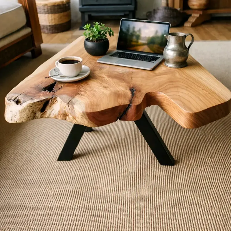 Mesa De Centro De Madera única - 1