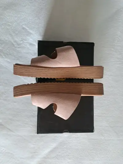 Sandalias de mujer rosa pálido con hebillas Fagus - miniatura 2