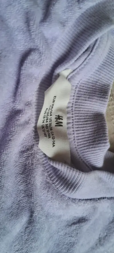 Top / Polera sin Mangas H&M Lila (NUEVA) - miniatura 3