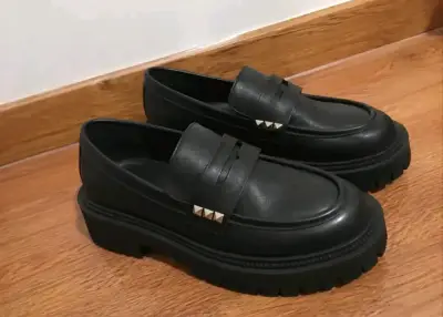 Mocasines Azaleia West Negro con Taco - miniatura 1