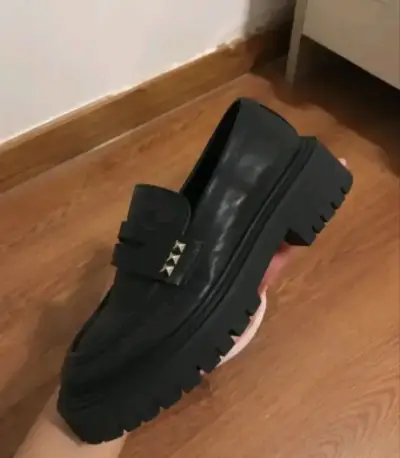 Mocasines Azaleia West Negro con Taco - miniatura 4