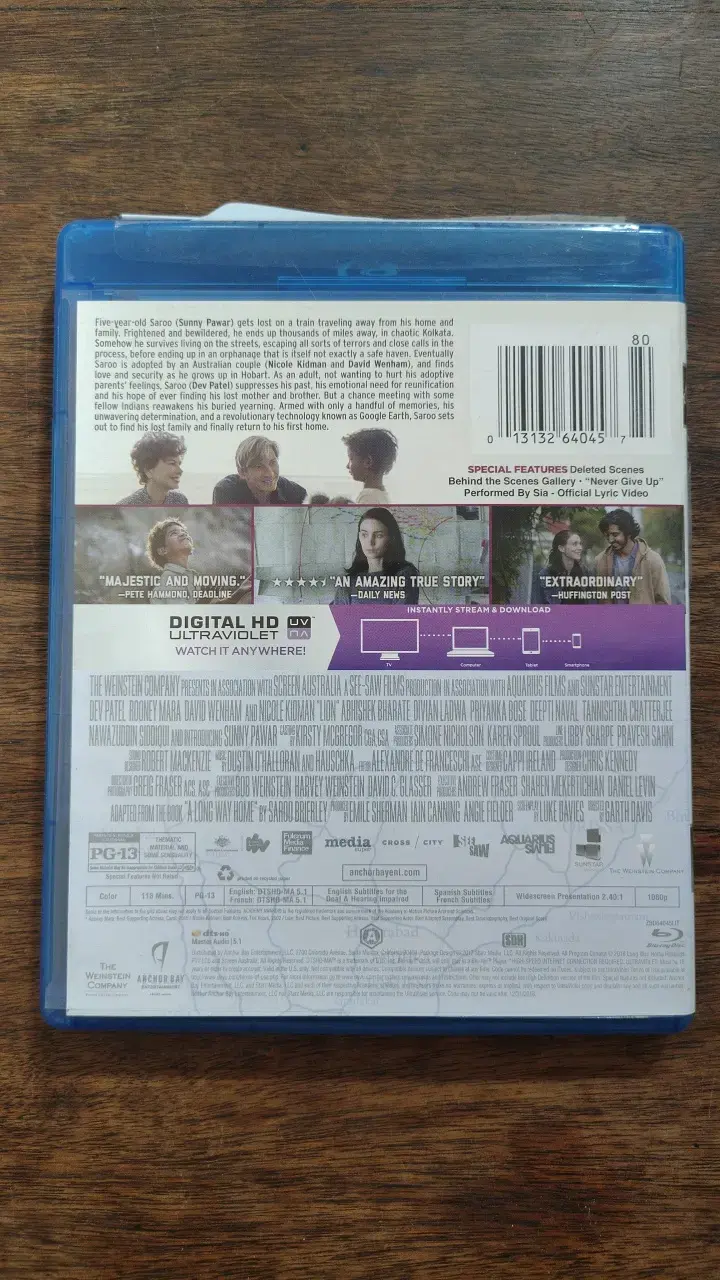 Película Blu-ray Lion con Dev Patel - 2