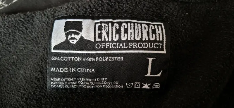 Polerón con capucha Eric Church negro - 2