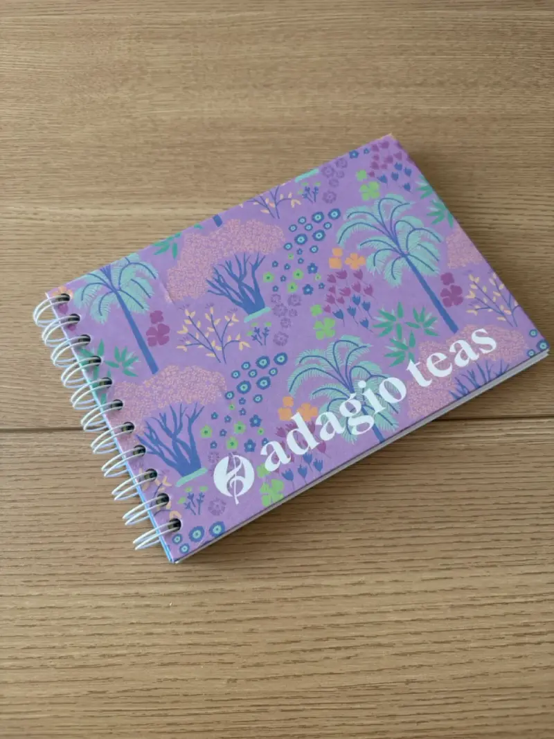 Cuaderno espiral Adagio Teas diseño floral - 1