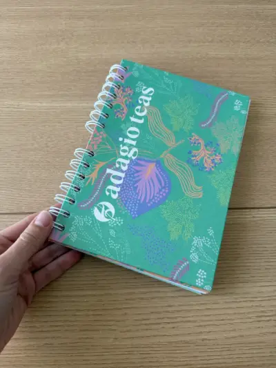 Cuaderno de espiral Adagio Teas diseño floral - miniatura 1