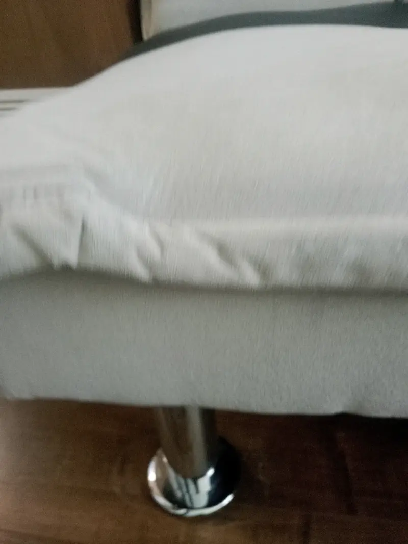 Sofá cama bicolor con funda elástica - 2
